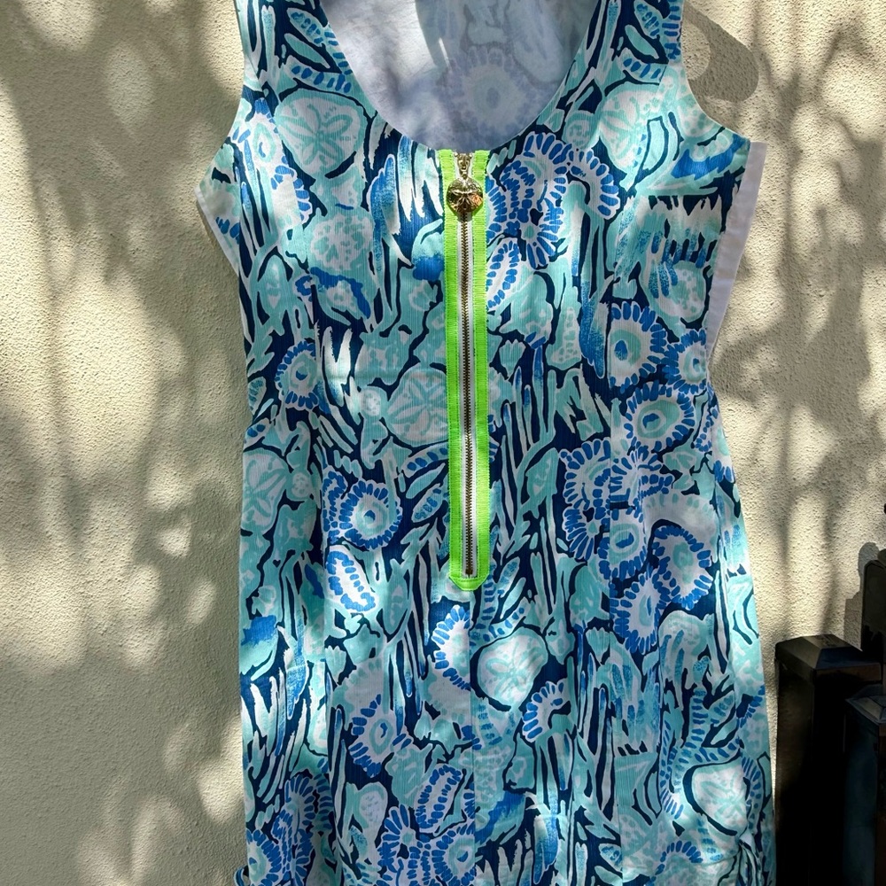 Lilly Pulitzer Dress with Blue Floral Pattern